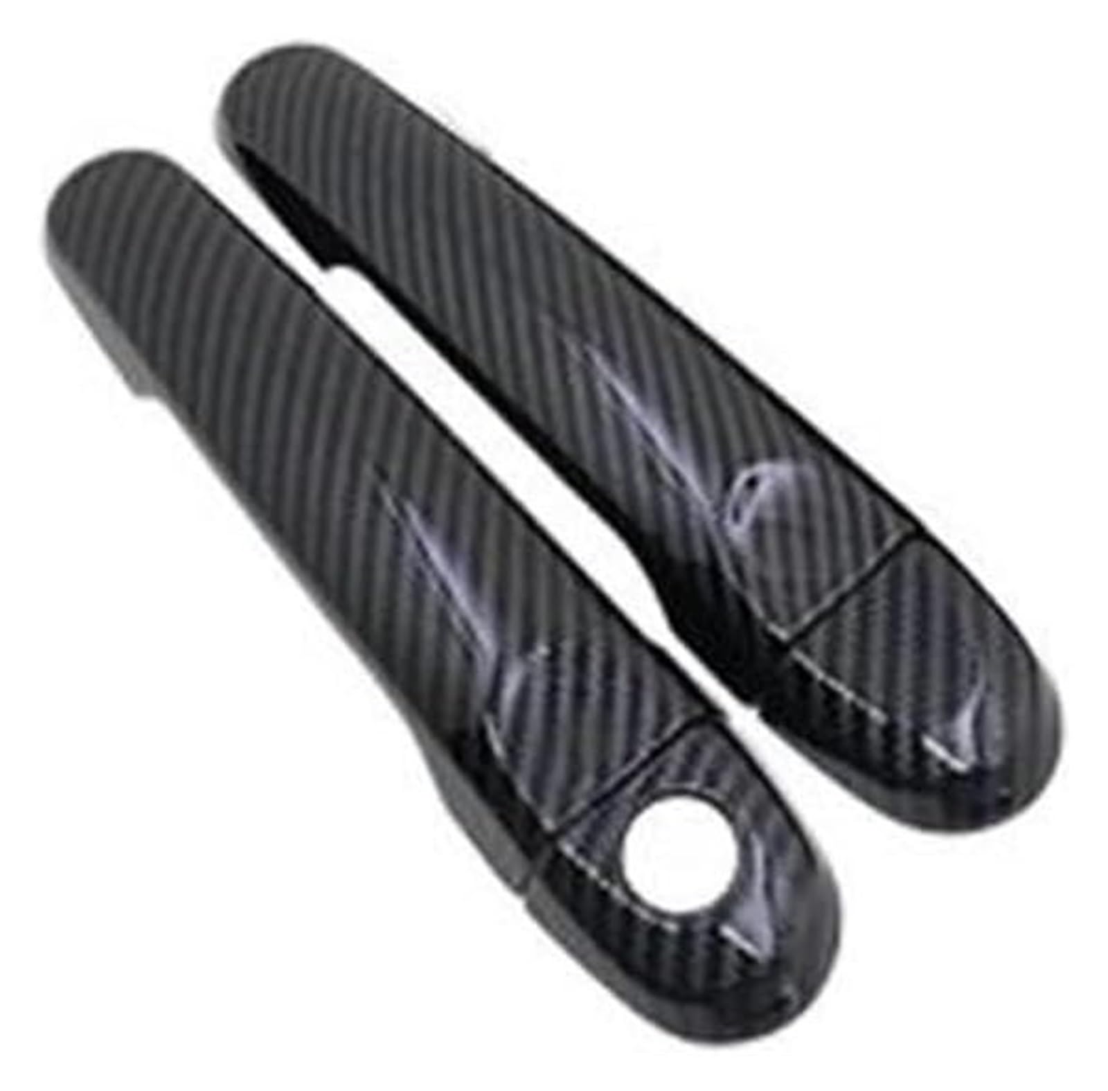 Qwqthgs Carbon No Button Car Exterior Door Handle Cap For Nissan For Esq Car Exterior Stickers Door Handle Cover Protection 2010-2019(Carbon No Button)