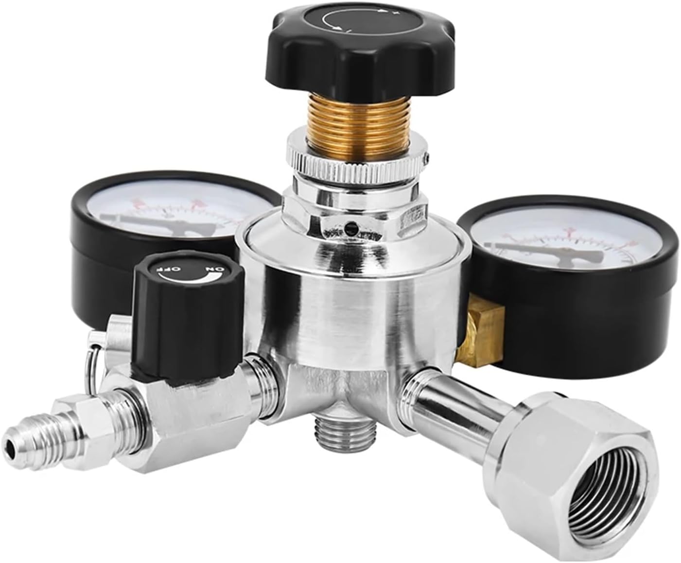 Brewing accessories Co2 Pressure Regulator for Beer, CGA320 Quick Disconnect Keg Regulator with Independent Control Valve for Stable Carbonated beer Brewing accessories(Type 2)
