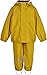 Mikk-line PU Zweiteiliger Regenset mit Trägern | Oeko-TEX Standard 100 | 100% recyceltem PU-Material | Für Jungen Und Mädchen | Regenhose und Regenjacke | Reflektierenden Details Sunflower 74