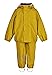 Mikk-line PU Zweiteiliger Regenset mit Trägern | Oeko-TEX Standard 100 | 100% recyceltem PU-Material | Für Jungen Und Mädchen | Regenhose und Regenjacke | Reflektierenden Details Sunflower 74