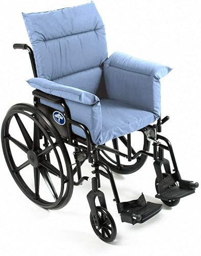 Comfort Finds Cojín total para silla Cojín reductor de presión Cojín reductor de presión para sillas de ruedas (azul claro)