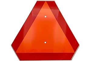 Slow Moving Vehicle Sign 14x16 3M Golf Cart Reflector