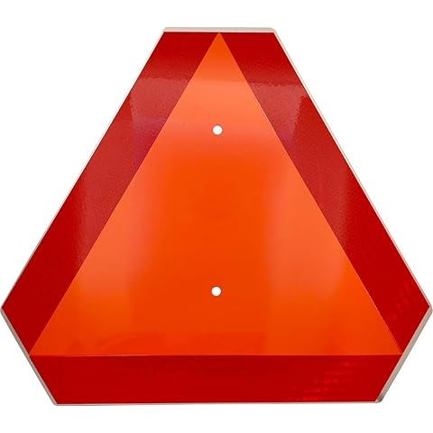 Slow Moving Vehicle Sign,Slow Moving Vehicle Triangle Sign,Aluminum 14