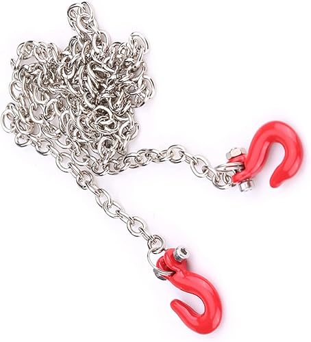 Miniatura 6 de VGEBY1 Gancho de cadena a control remoto, mini gancho de remolque, cadena de remolque de metal, accesorios para 110 SCX10 D90 RC Crawler modelo de