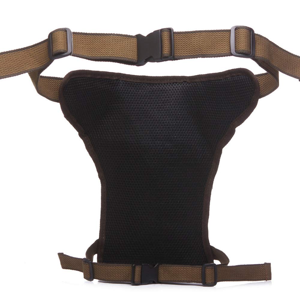 Drop been tas wandelen Taille Pack, Heren Canvas Taille Drop Been Tas Messenger Schouder Heuptas Cross Body Dij Heup Bum Riem for Reizen Motorrijden Heuptas(Schwarz