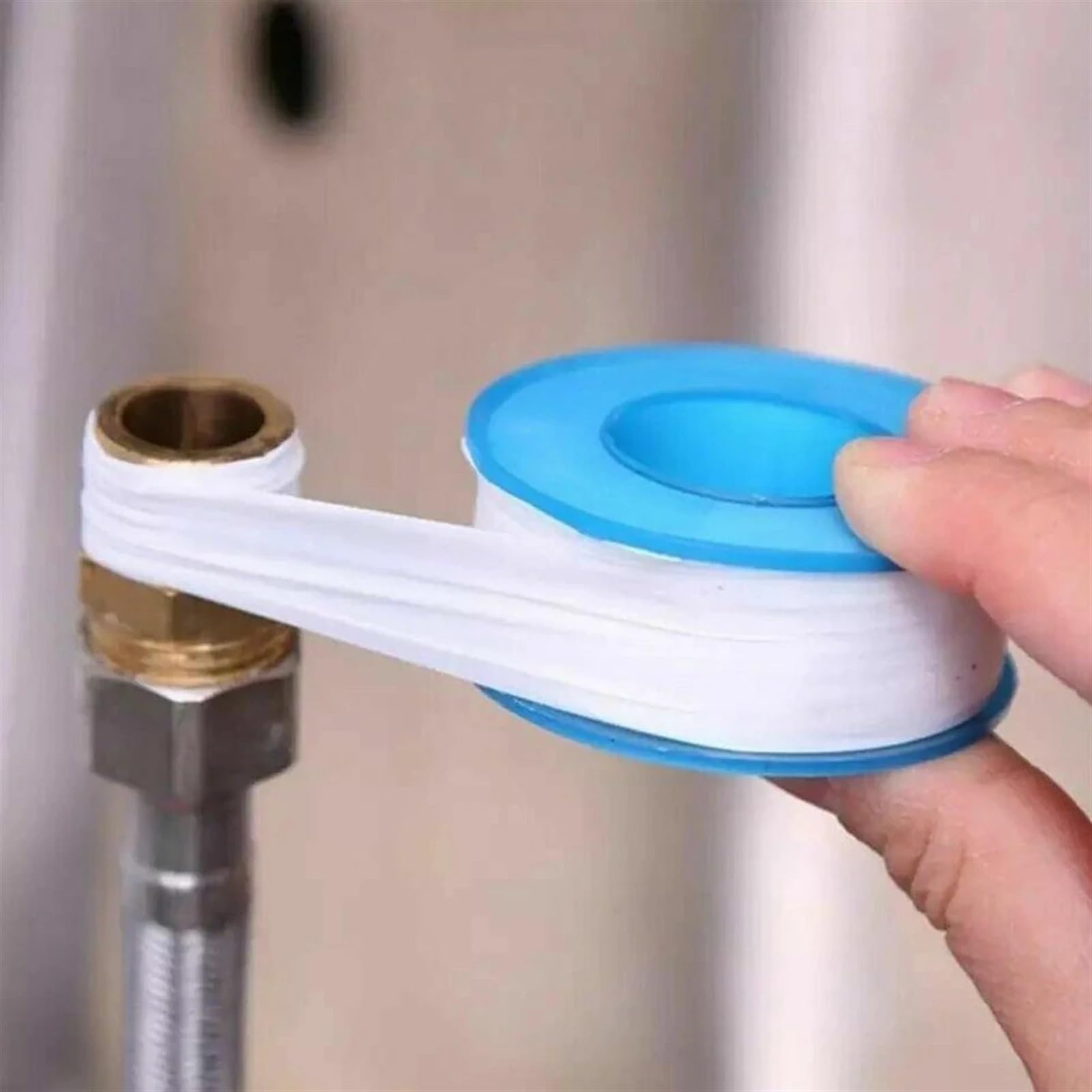 Dichtungsband für Sanitärinstallationen, 3 Stück, ölfrei, auslaufsicher, für Abflussstopfen, Wasserrohre und Armaturen, Reparaturwerkzeug, Klebstoffe und Dichtstoffe