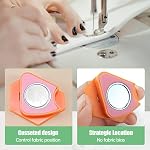 Magnetic Seam Guide for Sewing Machine, 2025 New Polygonal Multifucntional Seam Guide Hemmer Guide with Scale, Universal Sewing Accessories and Supplies (Pink-1pcs)