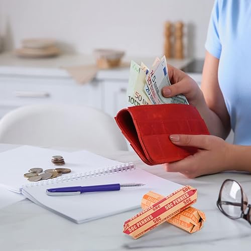 Miniatura 6 de L LIKED Paquete de 150 envoltorios de monedas planos a rayas (150 surtidos)