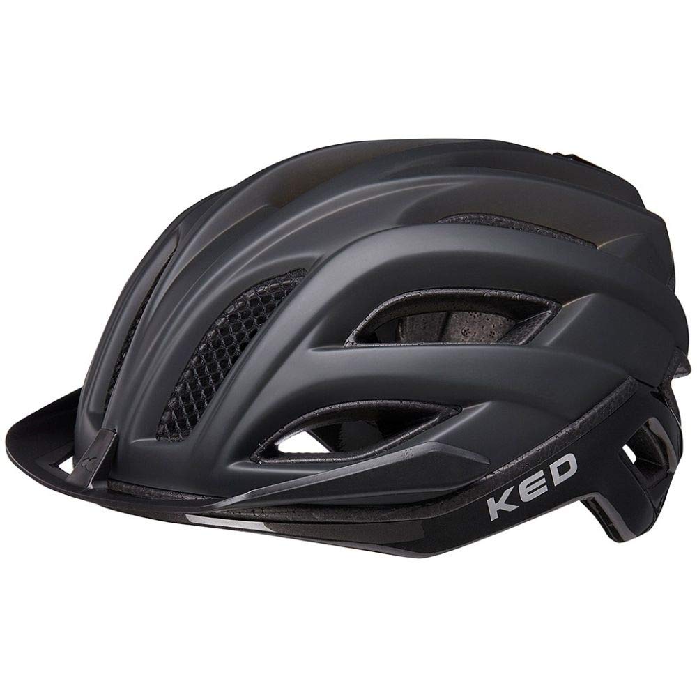 KED Champion Visor Fahrradhelm, Process Black Matt, L (58-61 cm) Sport & Freizeit