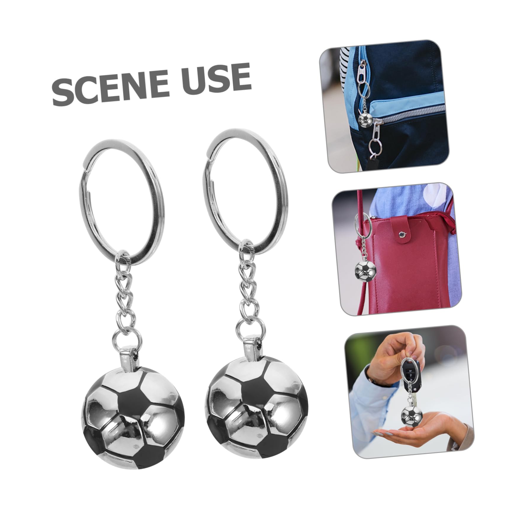 TOYANDONA 16piezas Llaveros De Fútbol Decorativos Colgantes Para Fiesta De Cumpleaños Accesorios De Bolsa y Mochila Para Amantes Del Fútbol