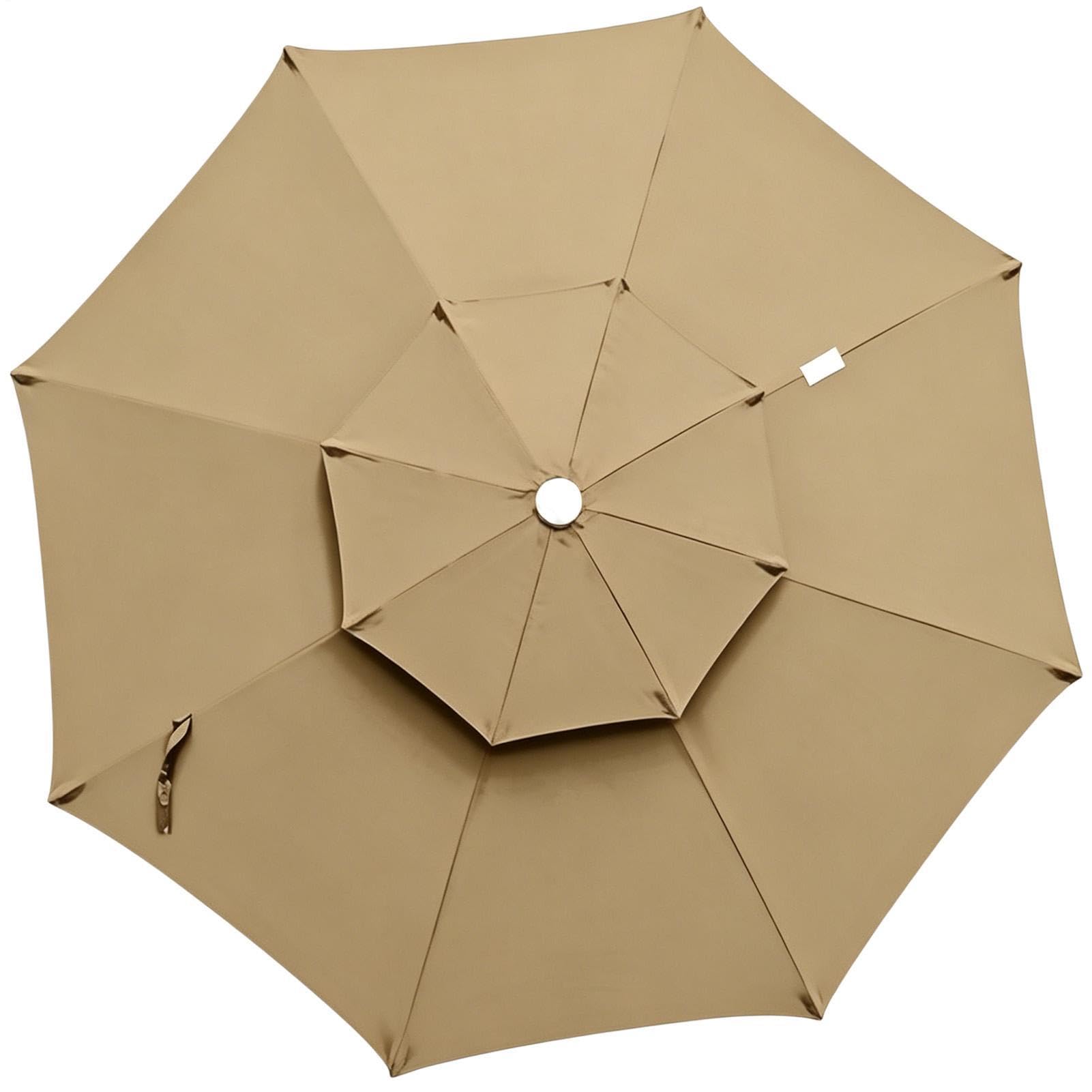 Parasol imperméable de rechange avec protection solaire renforcée pour terrasse