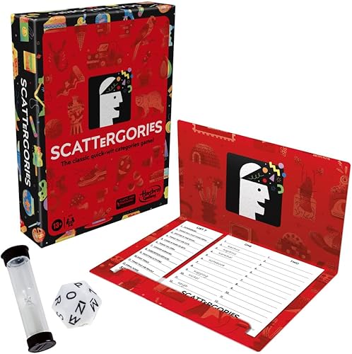 Miniatura 2 de Juego clásico de Scattergories para adultos y adolescentes de 13 años en adelante, juego de mesa para 2-6 jugadores