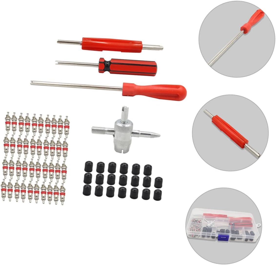 Amosfun 1Set Single Head Valve Core Removal Tool Compact Tire Stem Installer Kit for Easy Tire Maintenance and Repair