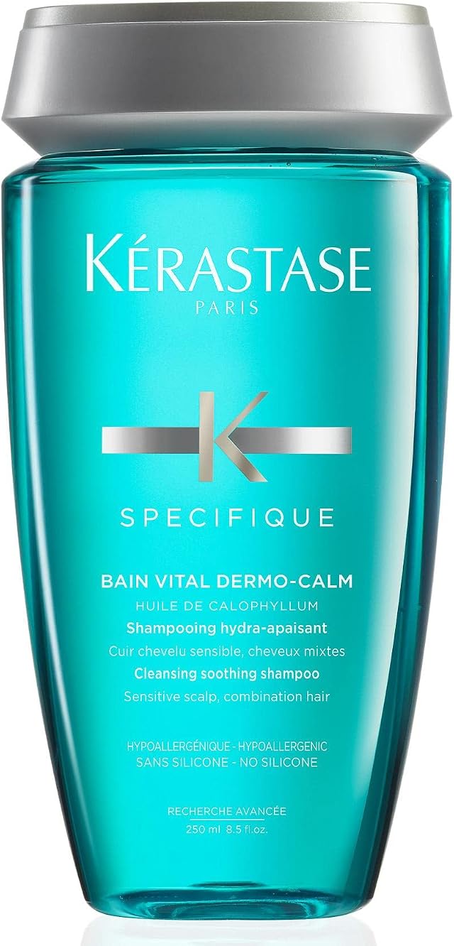 Kérastase, Spécifique Dermo-Calm, Shampoo Idra-Lenitivo, Per Cuoio Capelluto Sensibile, Bain Vital, 250 ml | per Cuoio Capelluto Sensibile
