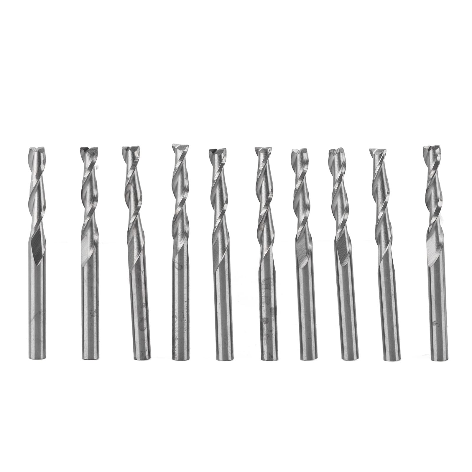Juego de 40 fresas de extremo, kit de fresas CNC con puntas planas y esféricas, fresa de grabado de acero de alta velocidad para madera, plástico, fibra de carbono, diámetro de