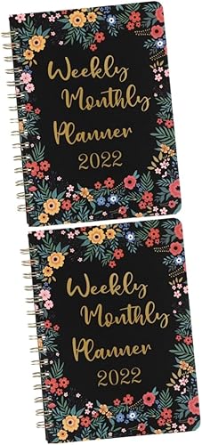 Tofficu 2 Pcs 2022 2022 Agenda The Office Notebook College Ruled Notebook 2022 Daily Appointment Book Daily Planner Spiral Notebooks Schedule