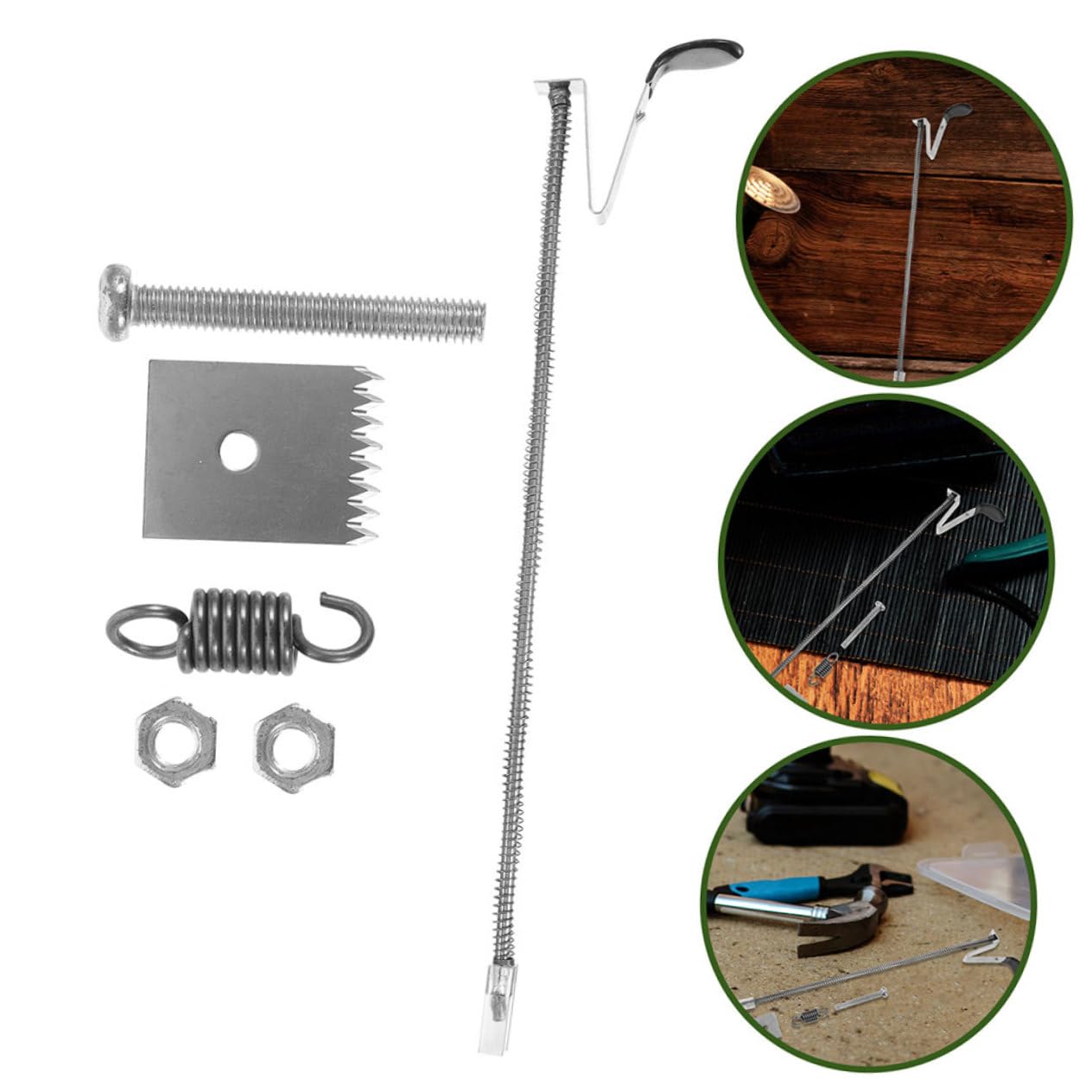 Toyvian 6 Juegos Accesorios para Máquina de Atar Plantas Cuchillas Resortes y Clavos para Tying Tool Repuestos de Alta Resistencia para Atar Ramas de Vides y Verduras