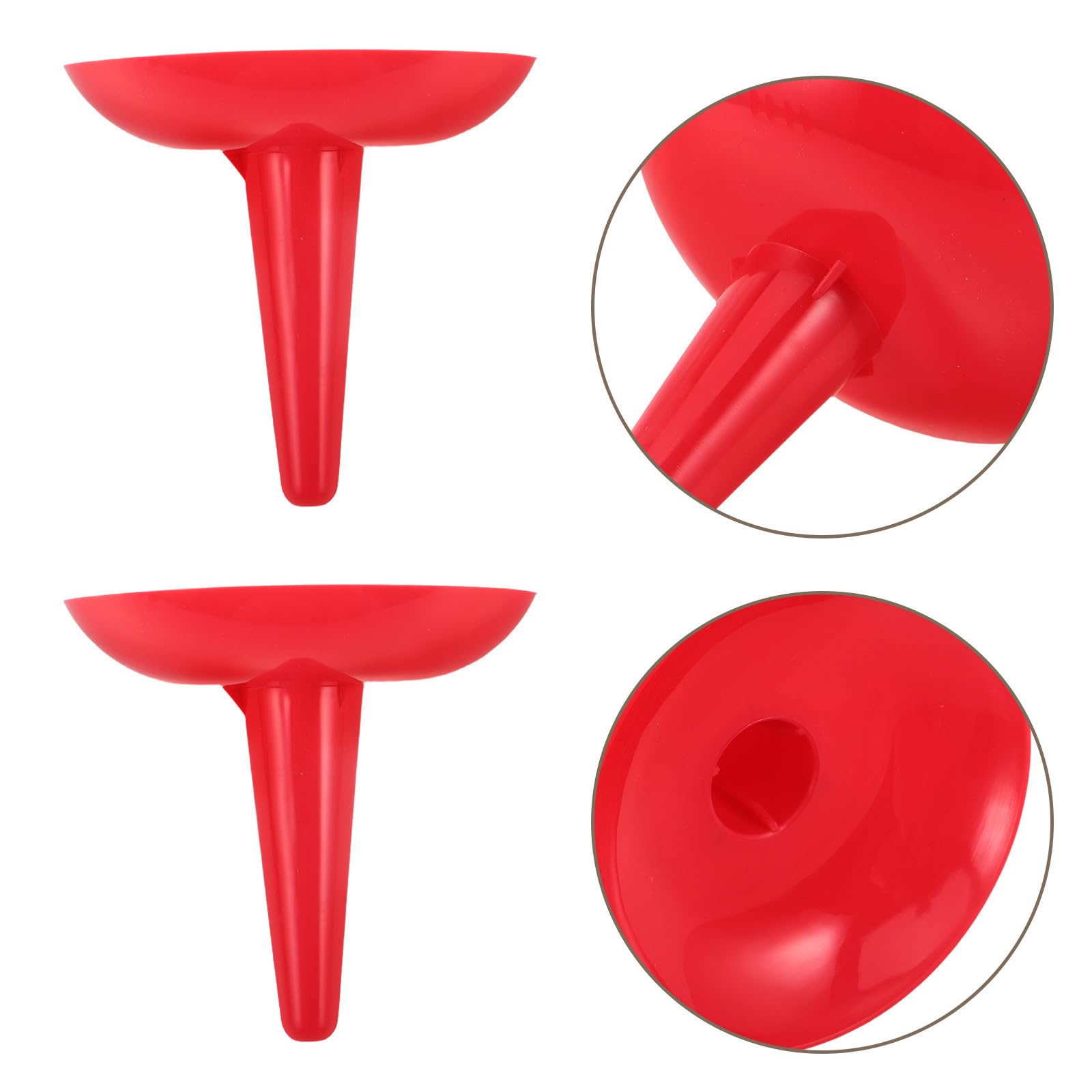 Candelabro de Plástico Antigoteo Rojo, Pack de 50 para Velas
