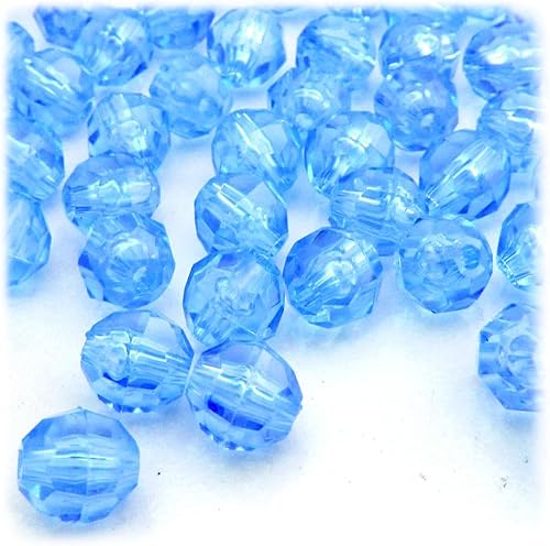 Miniatura 6 de The Crafts Outlet 1,000pc facetado plástico transparente cuentas redondas 0.472 in multi mezcla perlas