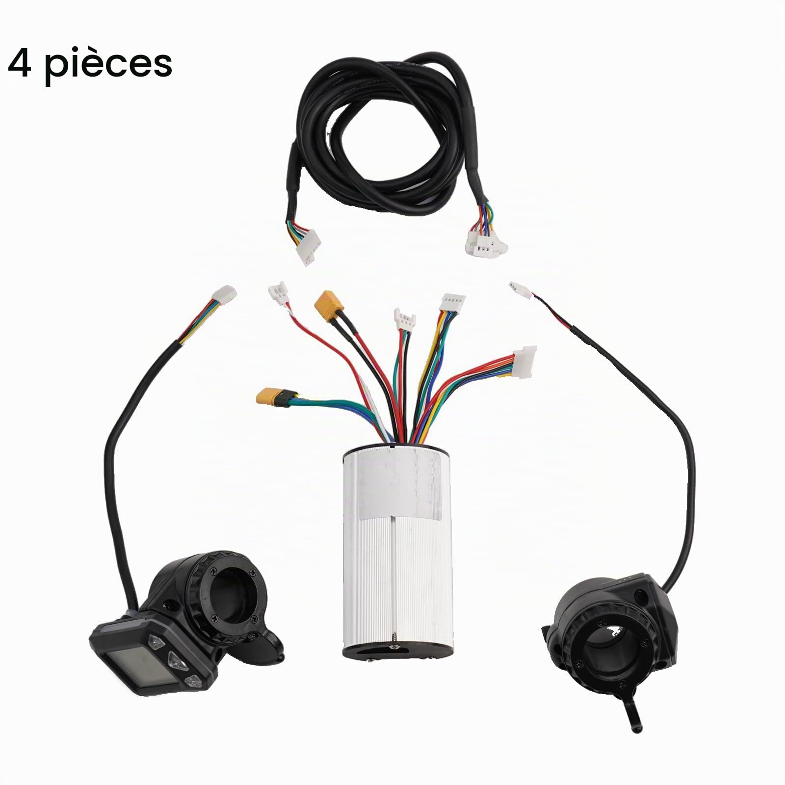 Accessoire pour scooter électrique, 14 cm en fibre de carbone avec contrôleur LCD 24/36 V