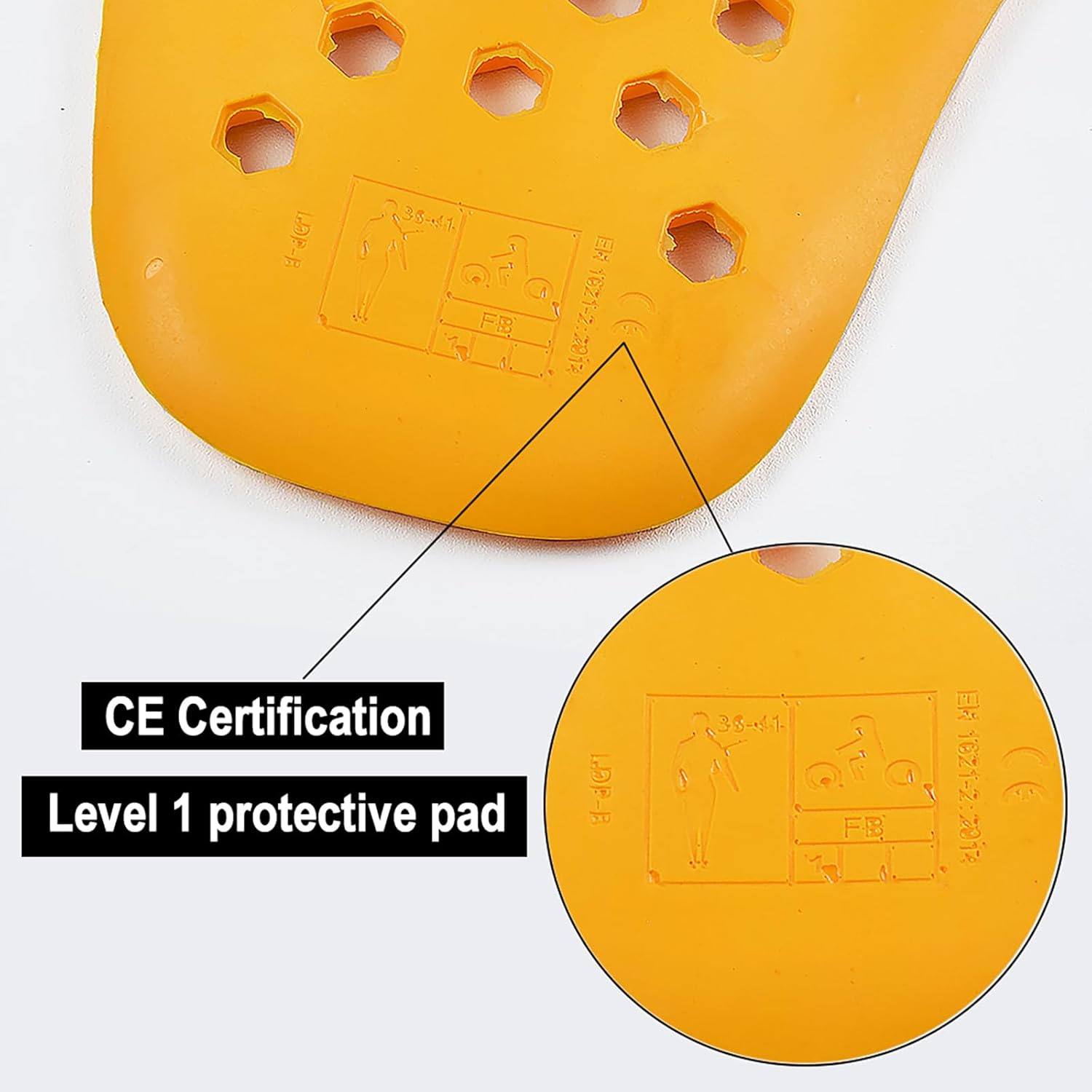 5 PC CE Certified Cycling Armor Pads,Level 1 Approved Back/Shoulder/Elbow Protector Built-in Insert Motorcycle Jackets Pants (5pcs-Sets)
