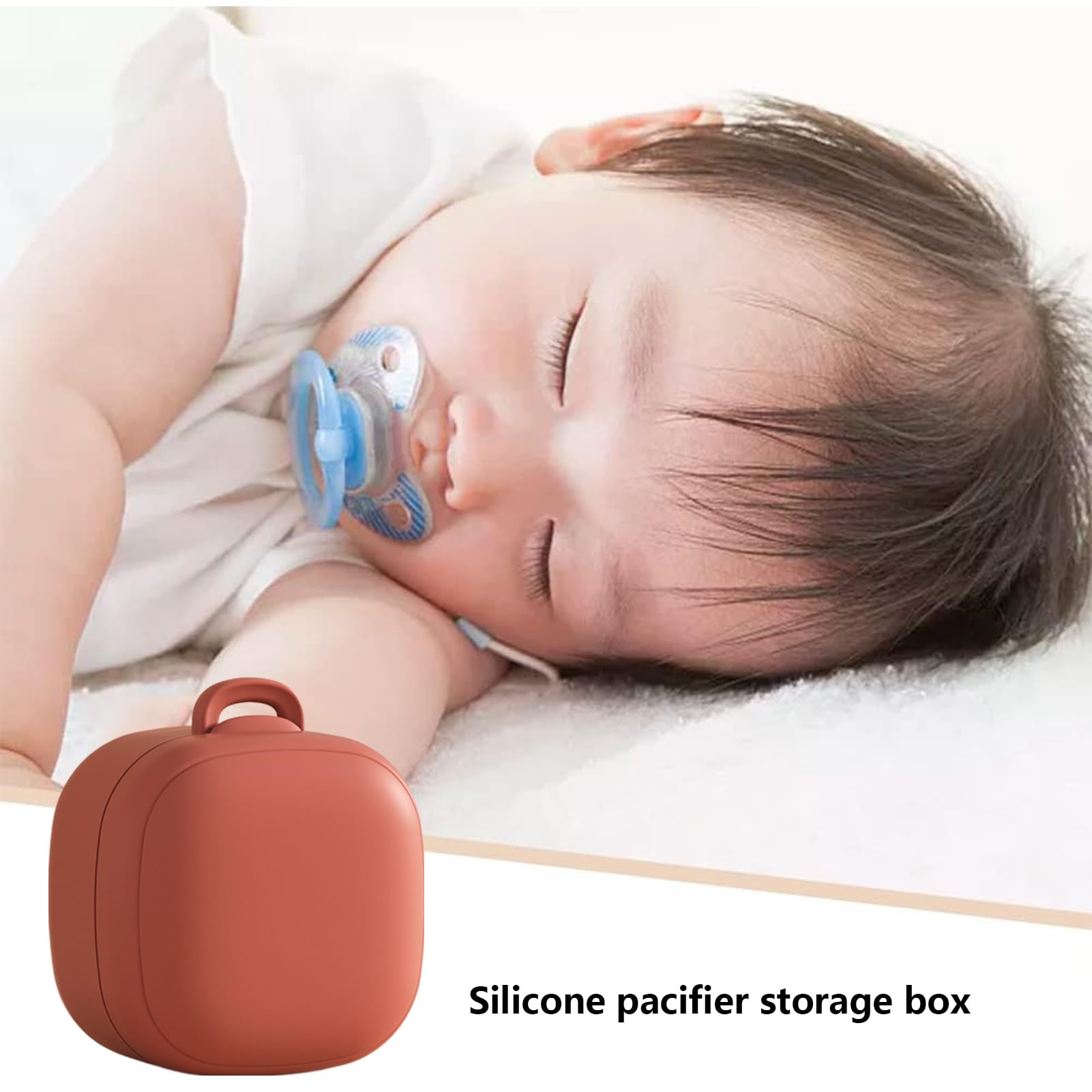 Portaciuccio Da Viaggio - Contenitore Igienico Rosa Per Ciuccio Bambino - Foto 3