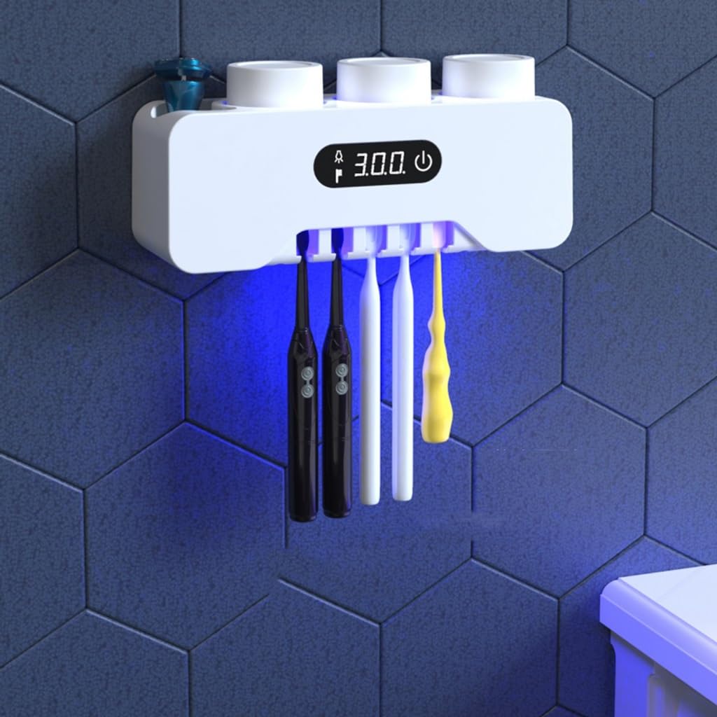 Estante para Cepillos de Dientes Spazzolino da Denti Squeeze Dentifricio One Punch Free Tooth Cup Spazzolino Rack Wash Organizer