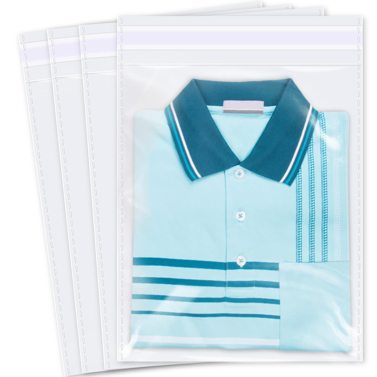 200 bolsas de celofán de plástico transparente de 28 x 35 cm, resellables para impresiones, fotos, documentos, ropa, camisetas.