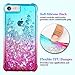 Ruky for iPhone 6 6S 7 8 Case, iPhone SE 2020 Case, Gradient Quicksand Series Glitter Bling Liquid Floating Soft TPU Protective Women Case for iPhone 6/6s/7/8/SE 2020 & SE 2022 4.7