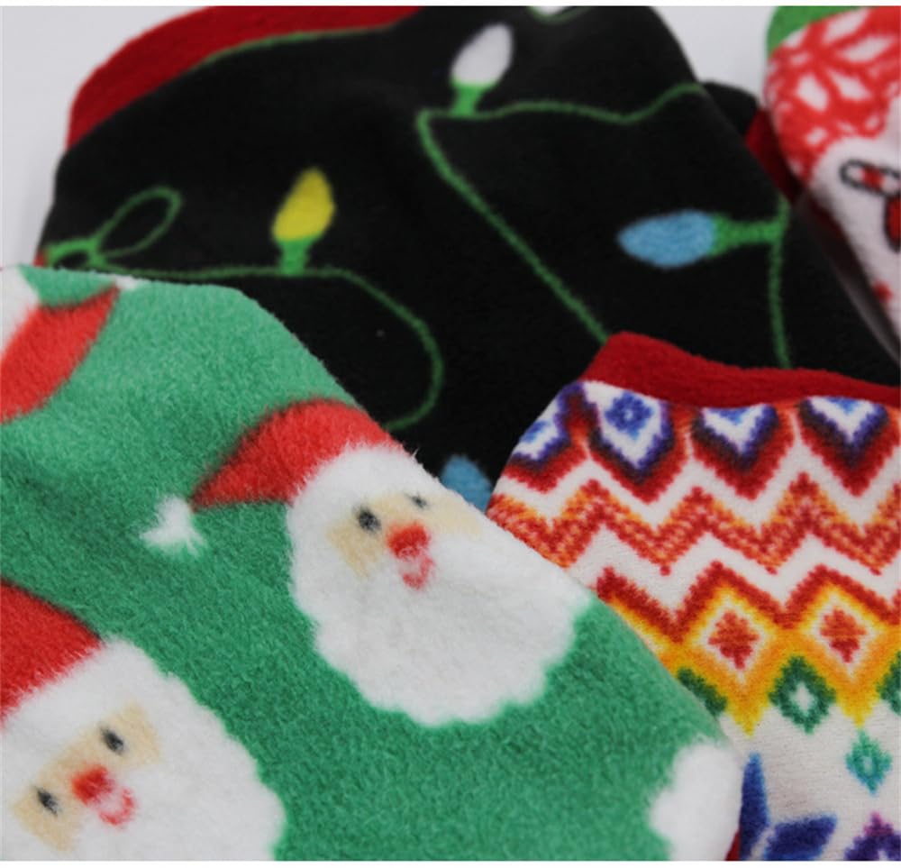 Confezione da 2 Abiti Natalizi per Cani - Costume Natalizio per Animali Domestici - Maglione Natalizio in Pile per Cuccioli - Caldi e Morbidi Vestiti Natalizi per Cuccioli Abbigliamento per Animali