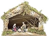 grotta presepe polistirolo  Grotta Presepe con natività 38 X 19 cm