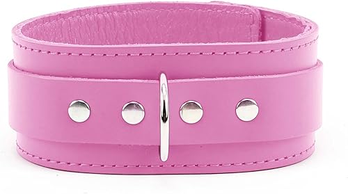 Miniatura 8 de Atlas Collar de piel de cordero Latigo Collar de cuero hecho a mano (pequeño, negro)