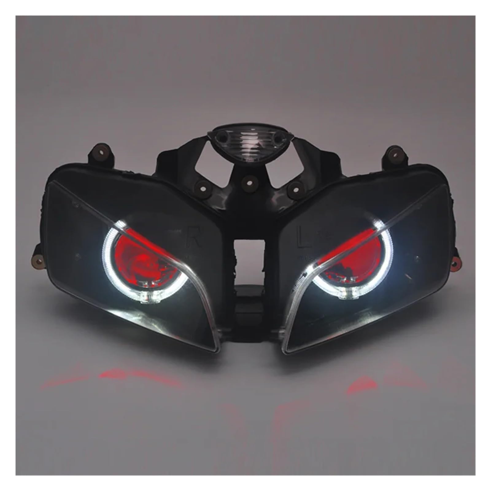 Dirt Bike Reflektor Światło Do Jazdy Pasuje do Honda CBR 600RR 2003-2006 reflektor LED motocyklowy Angel Eyes HID Hi/Lo Beam zmodyfikowany reflektor