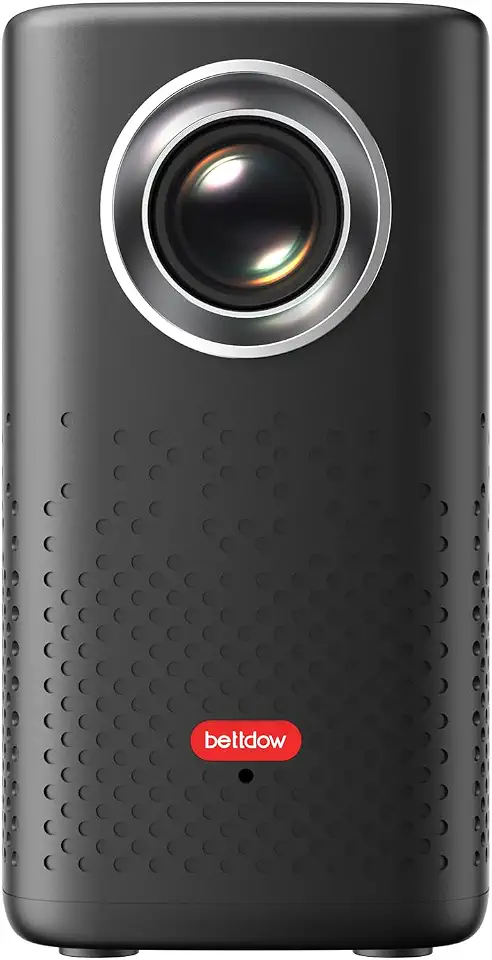 Bettdow Projetor 4k 10000 Lumens Full Hd 1080p Compatível Com Android 13, Smart Projetores Retroprojetor Portatil, WiFi 2.4G+5G BT 5.0, Compatível com carregamento Tipo-C, Foco eletrônico preto