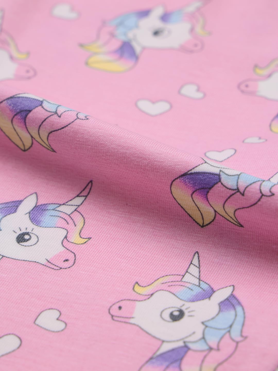 The Souled Store Leggings da bambina in cotone con stampa unicorno, rosa (2-8 anni)