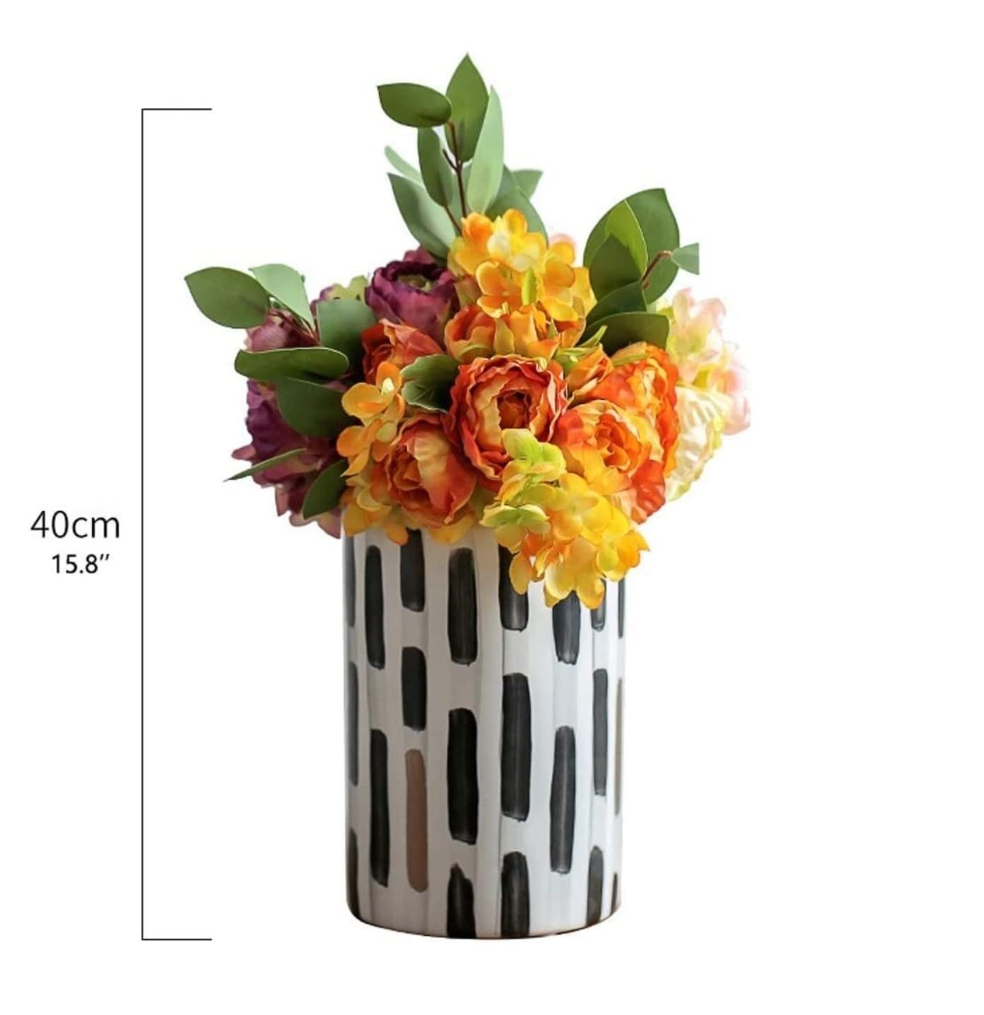 Künstliche Blumen Schöner Künstlicher Blumen-moderner Gefälschter Blumen-Blumenstrauß Mit Vasen-Set Heimdekoration Künstliche Blumen wie Echt