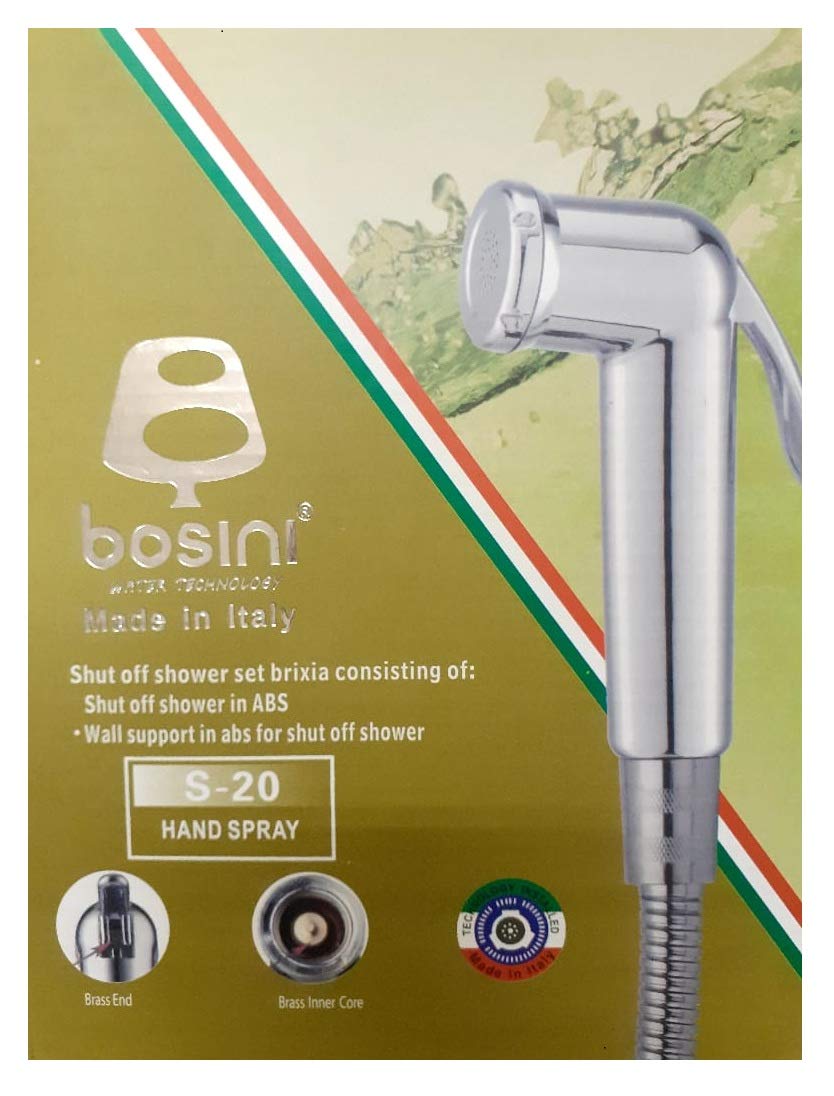 Luxury Water Technology Handheld Shower Spray S20, Sterling Silver-Edition, 3 Year Warranty - Made in Italy