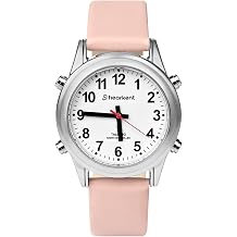 Hearkent Atomic American English Talking Watch Speaks Clear and Loud Time, Date and Alarm time Stretch Band is Best Gift for Senior,Visually impaired, or Blind People