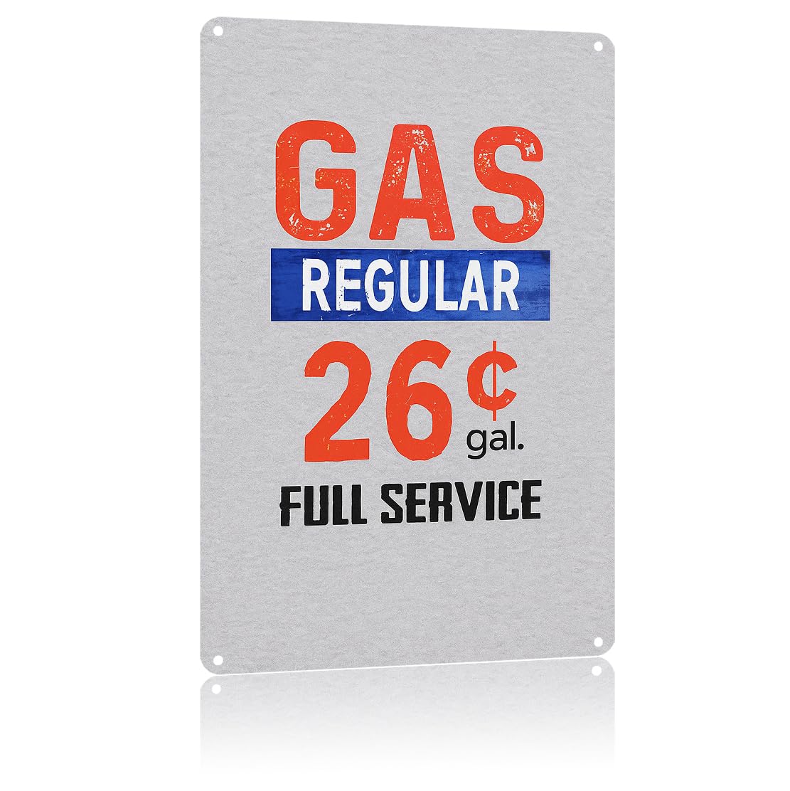 KWQDOZF Funny Metal Signs Posters GAS Sign Wall Art for Yard Outdoor Lawn Garden Home Decor 8X12inch