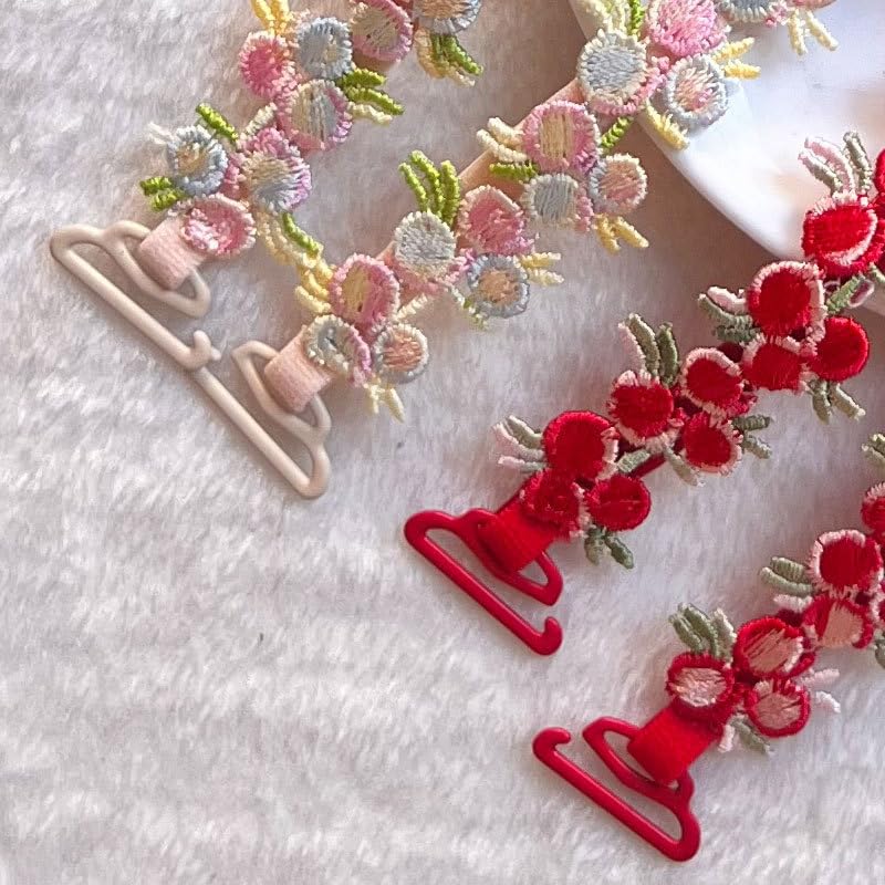 Bretelles Amovibles Réglables Bretelles De Soutien-gorge Décoratives - Motif Floral Dentelle - Réglables Et Amovibles Décorations Soutien-gorge Mode