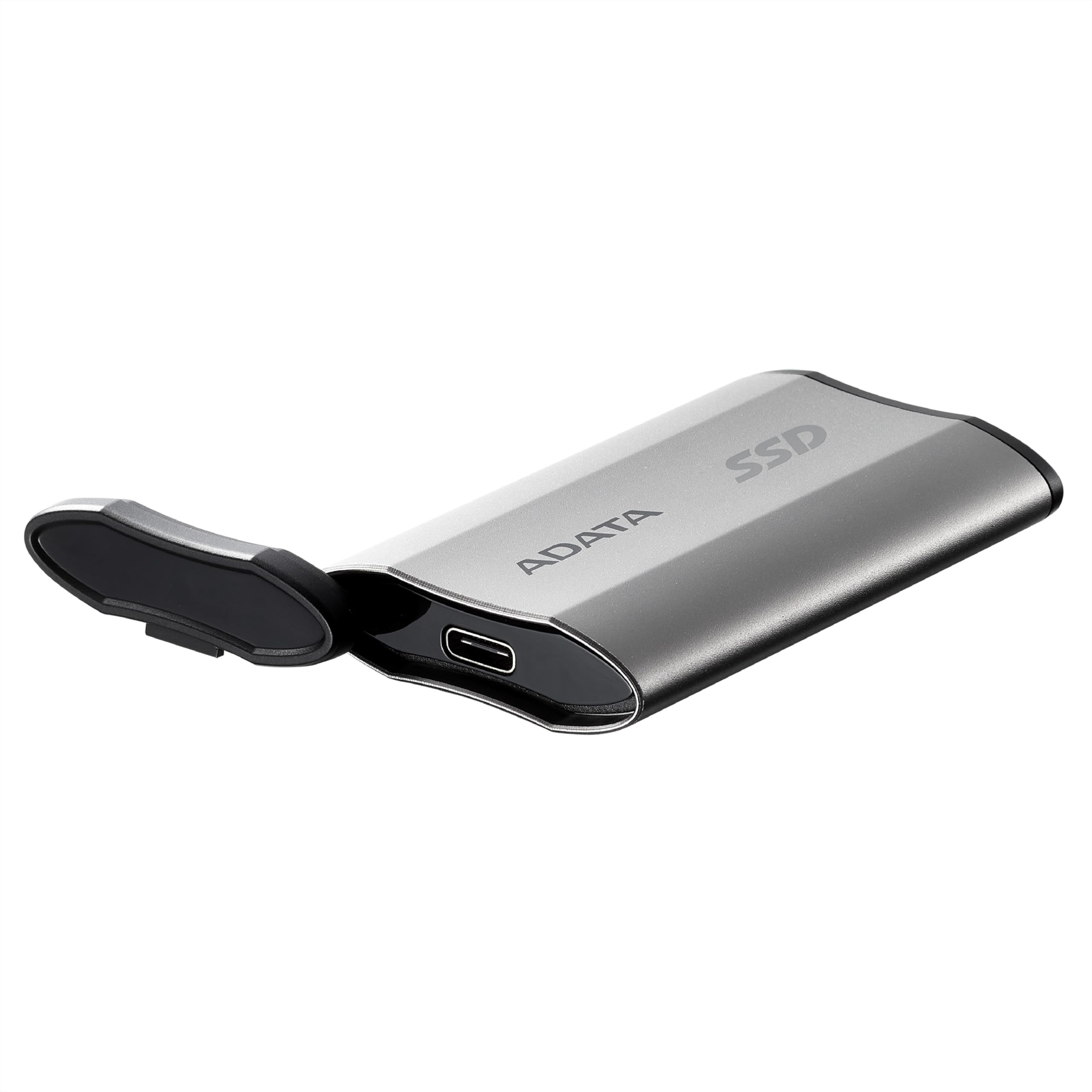 【エイデータ】 外付けSSD SD810 シルバー 500GB USB 3.2 Gen2 USB Type-A ポートまたはUSB Type-C ポート 最大読込速度20Gbp/秒 IP68準拠の防水、防塵 高耐久.耐衝撃性 SD810-500G-CSG-I ケーブル式 - 2