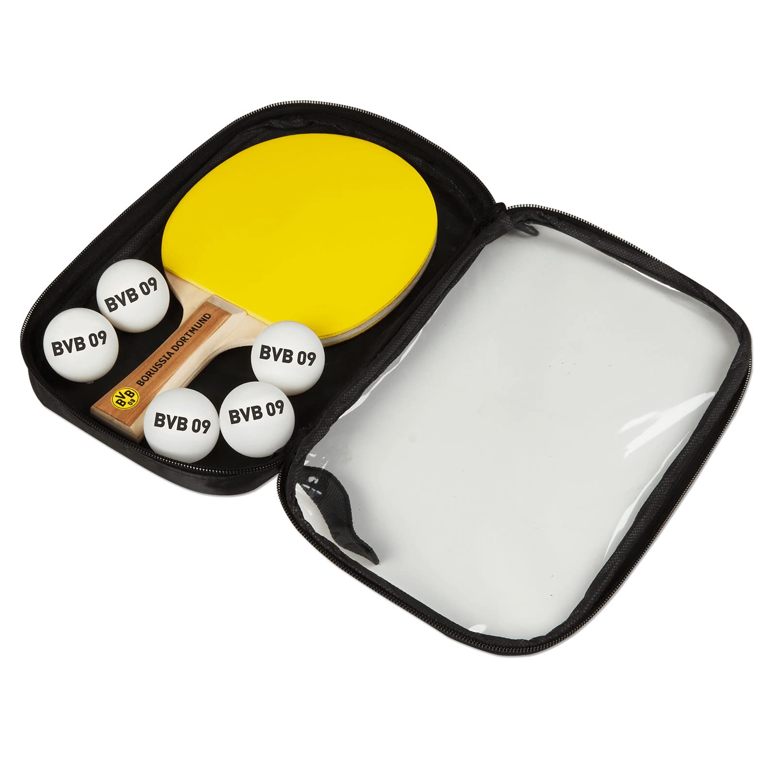 Borussia Dortmund Tischtennis Set (Tischtennis-Schläger und -Bälle) BVB 09