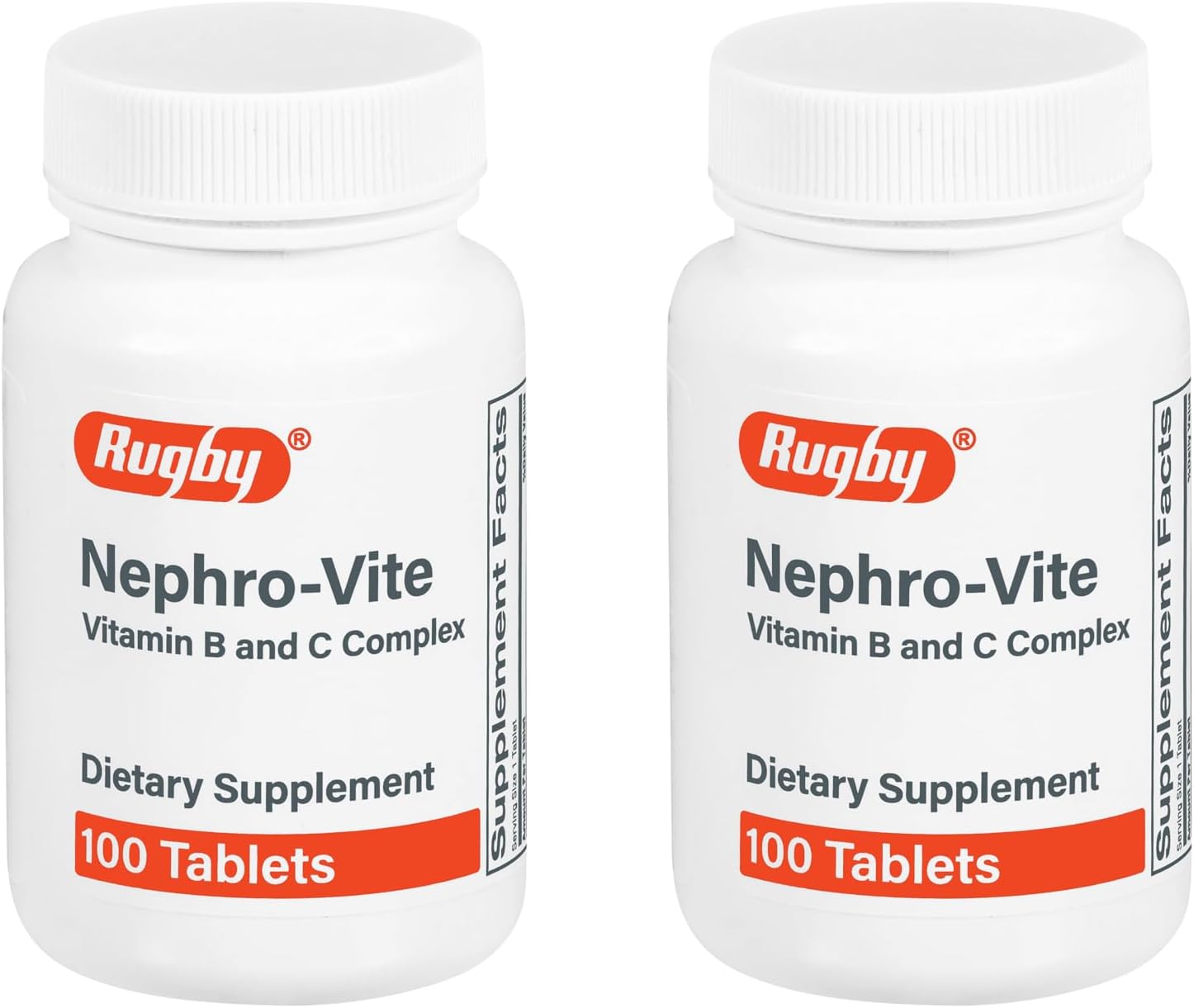 Nephro-Vite Tablets, 100 Count Per Bottle (2 Pack)
