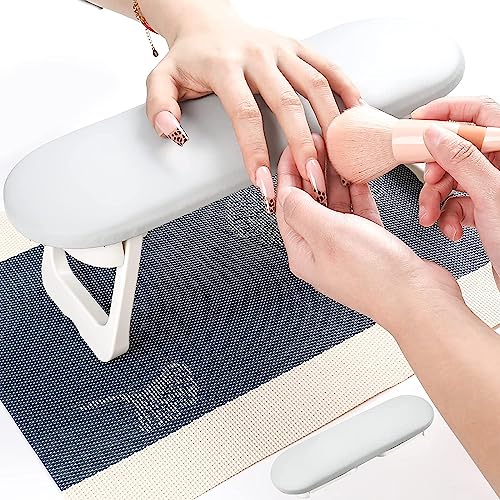 ANGNYA Nail Arm Rest, Manicure Hand Pillow Professional Nail Rest Cushion Table Desk Station for Salon Use Nail Tech Use