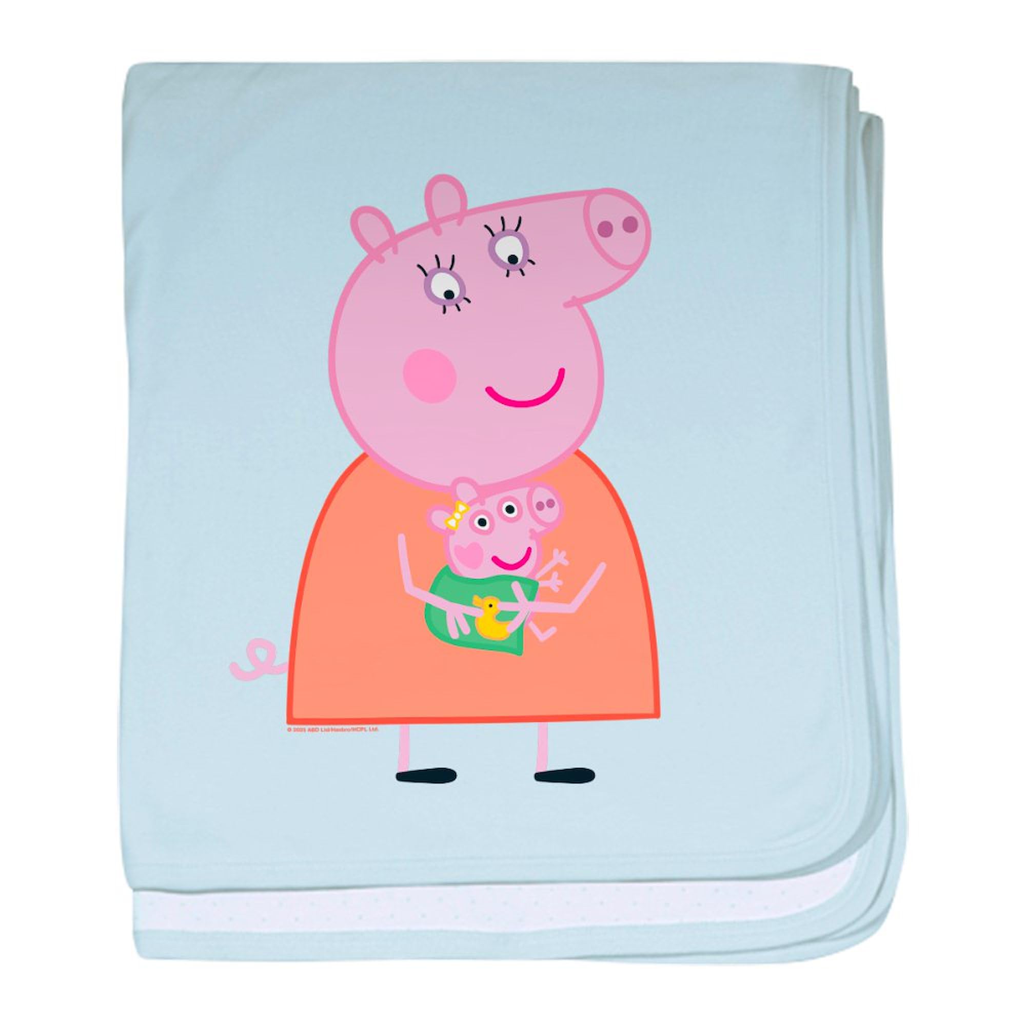 CafePress Peppa Pig: Holding Baby Baby Blanket, Super Soft Newborn Swaddle