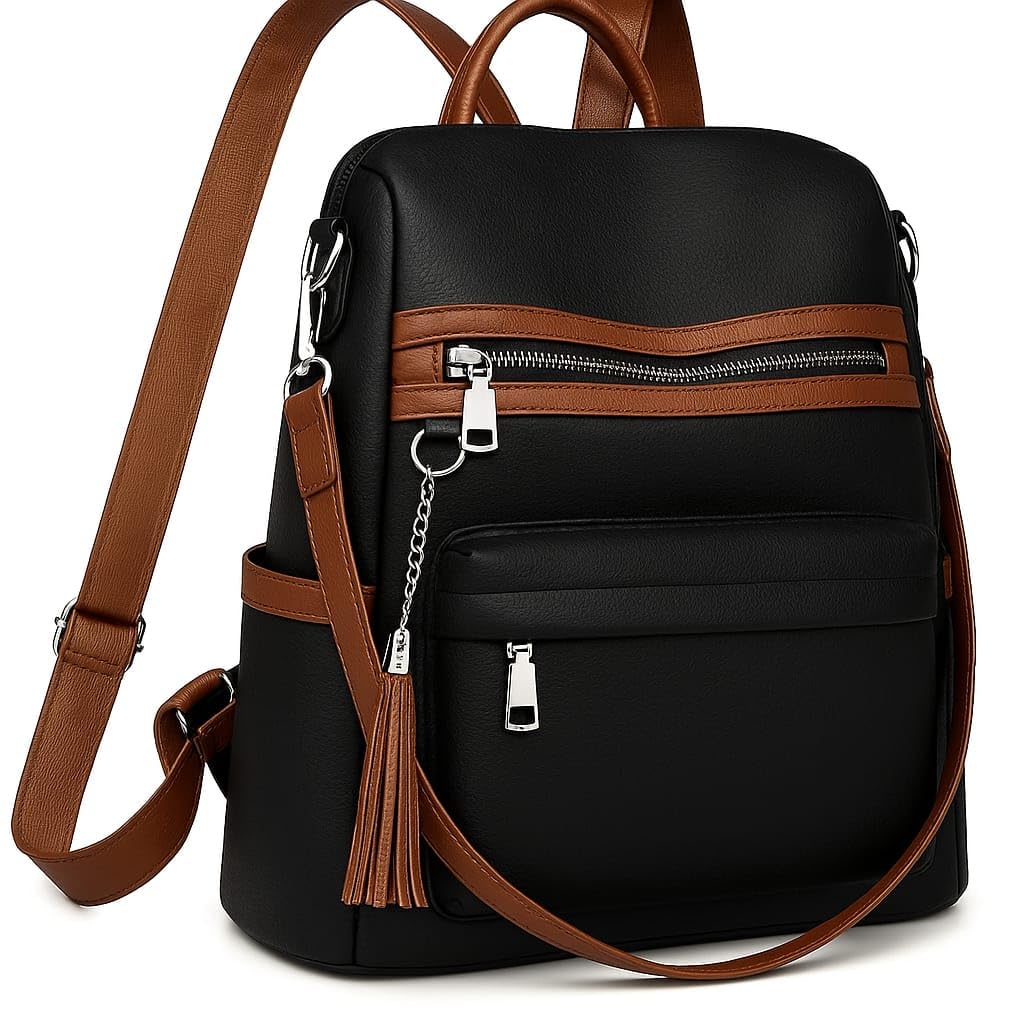 Fashion Backpack for Women, Zipper Closure, Stylish Backpack Handbag Shoulder Bag for Women and Teens Girls | College | Travel | Work | Office | Birthday | Gift-image-38
