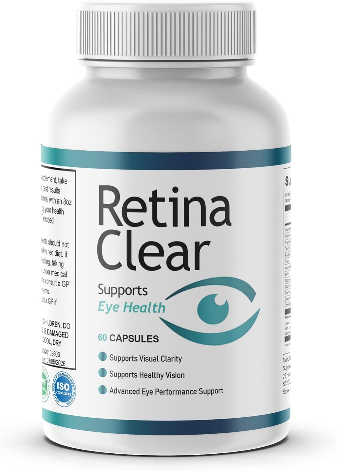 Retina Clear – Supports Eye Health | Advanced Eye Health & Vision Support with Maca, Green Tea, Bitter Melon | Supports Visual Clarity & Eye Performance