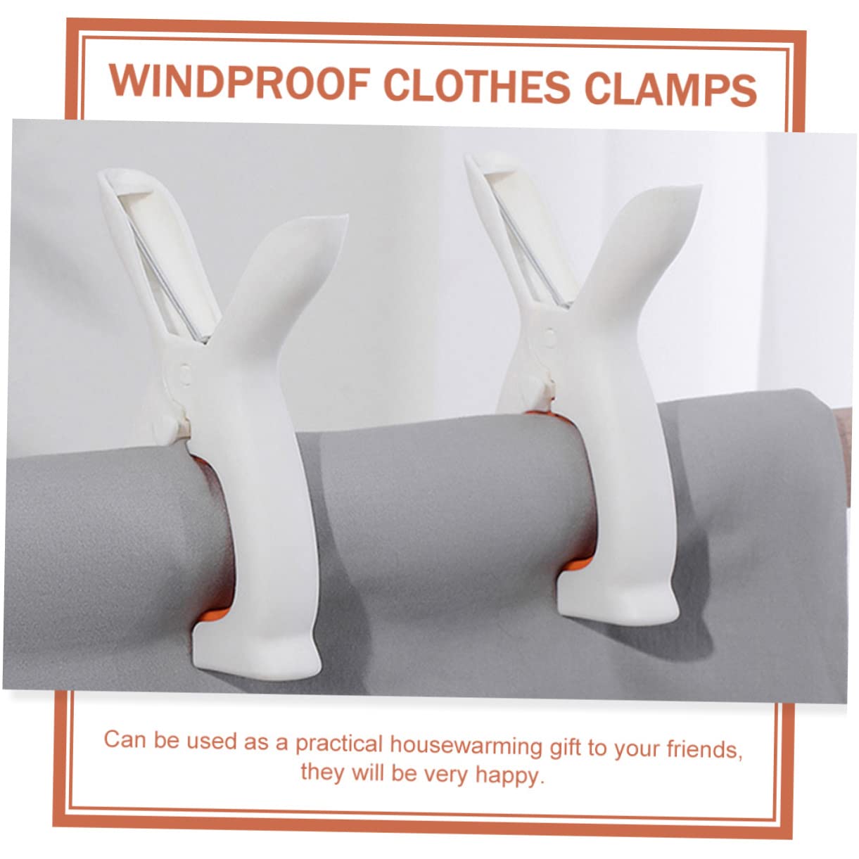 Amosfun 16 Piezas Clip De Secado Abrazaderas De Gancho para Colgar Ropa Pintando Pinzas para La Ropa Clip De Papel De Plástico Clips De Conejo Antideslizante Clavija El Plastico