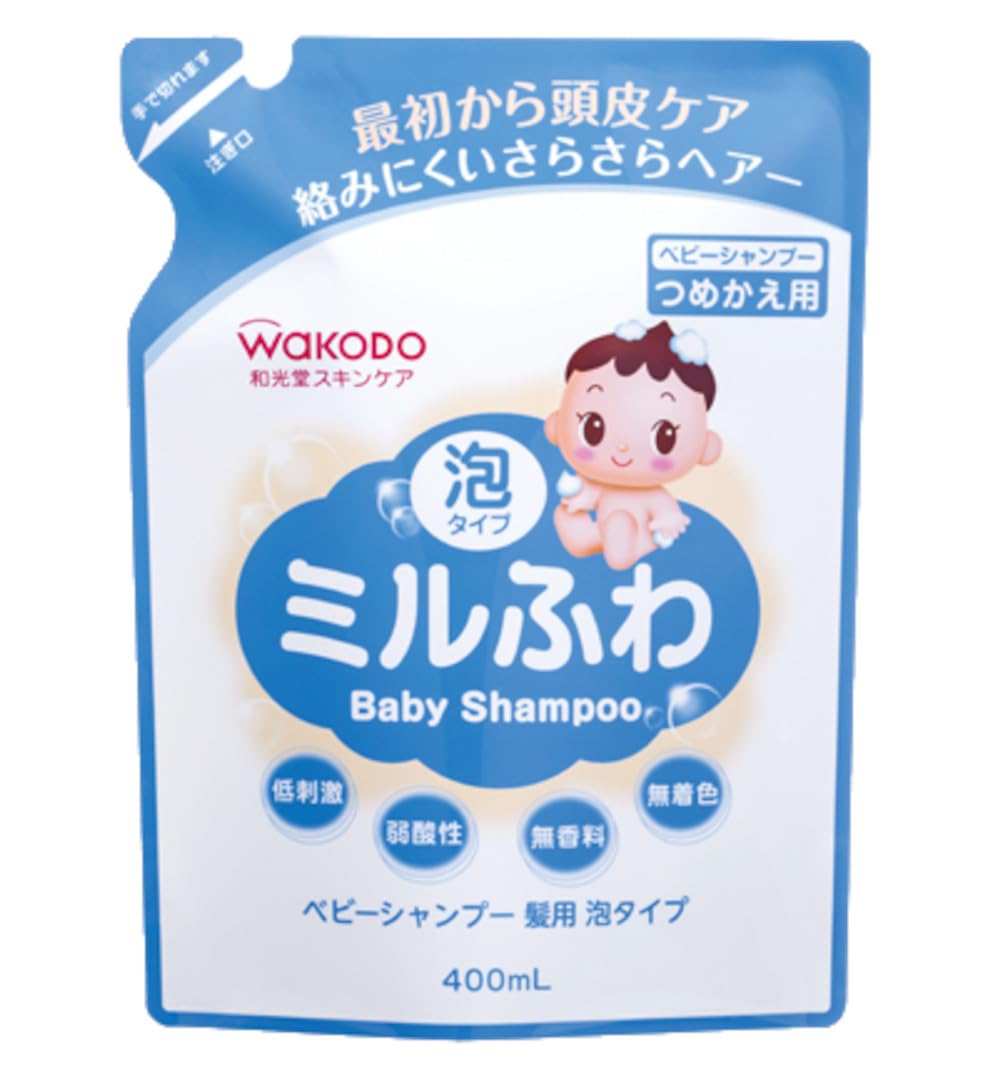 Amazon.co.jp: 【セット品】ミルふわ ベビーシャンプー髪用 泡タイプ