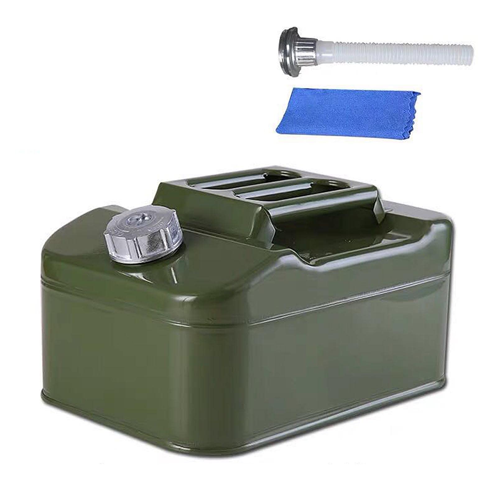 Conteneur de carburant en métal WUTONG durable avec bec de coulée flexible 10L à 30L